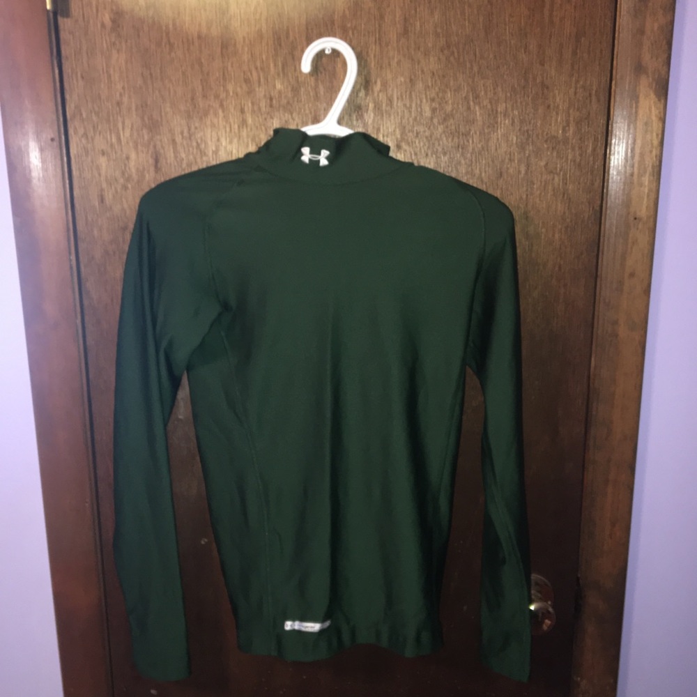 Under Armour Green Coldgear Mock Compression